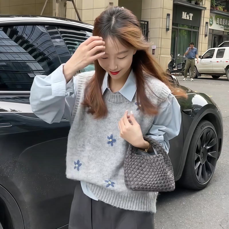 秋冬針織衫馬甲